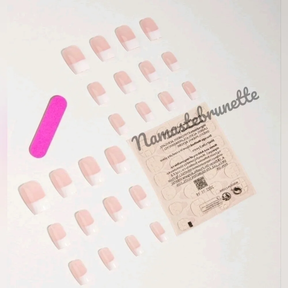 2/$16 French Manicure Press On Nails